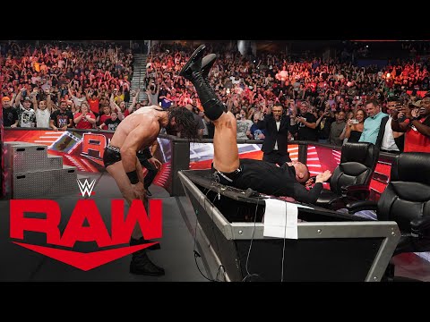 Drew McIntyre powerbombs Gunther through the announce table: Raw highlights, July 24, 2023