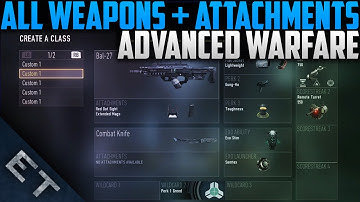 Call of Duty: Advanced Warfare - All Multiplayer Weapons & Attachments! (Advanced Warfare Gameplay)