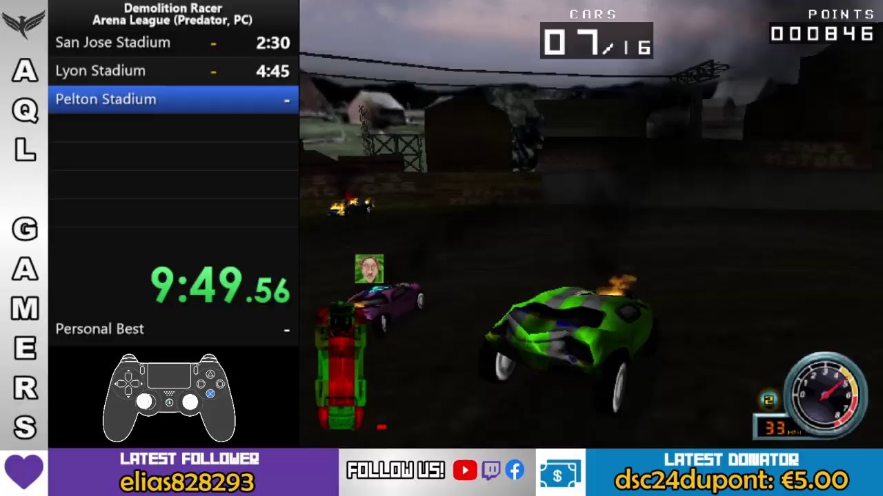 🔴[Speedrun Arena League] Demolition Racer (PC) on Predator - 10:08 (WR ...