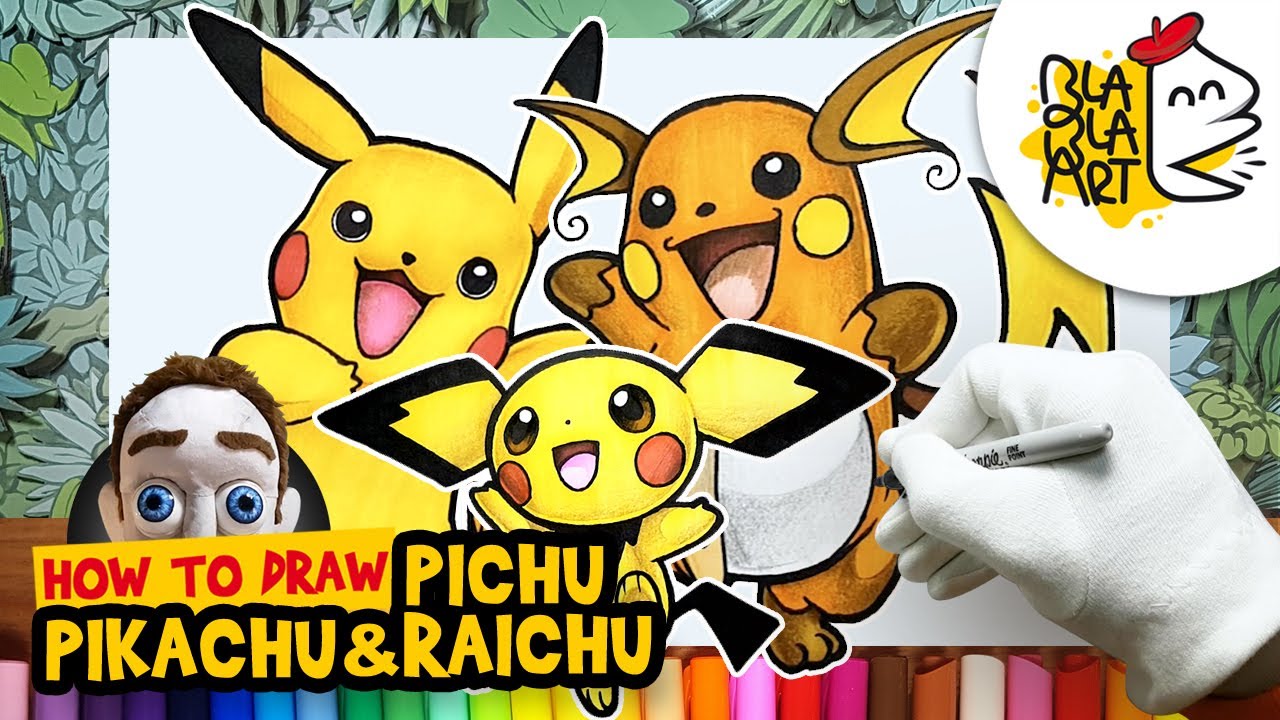 Featured image of post How To Draw Pichu And Pikachu Standard printable step by step