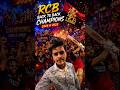 Rcb won the ipl trophy #rcb #ipl
