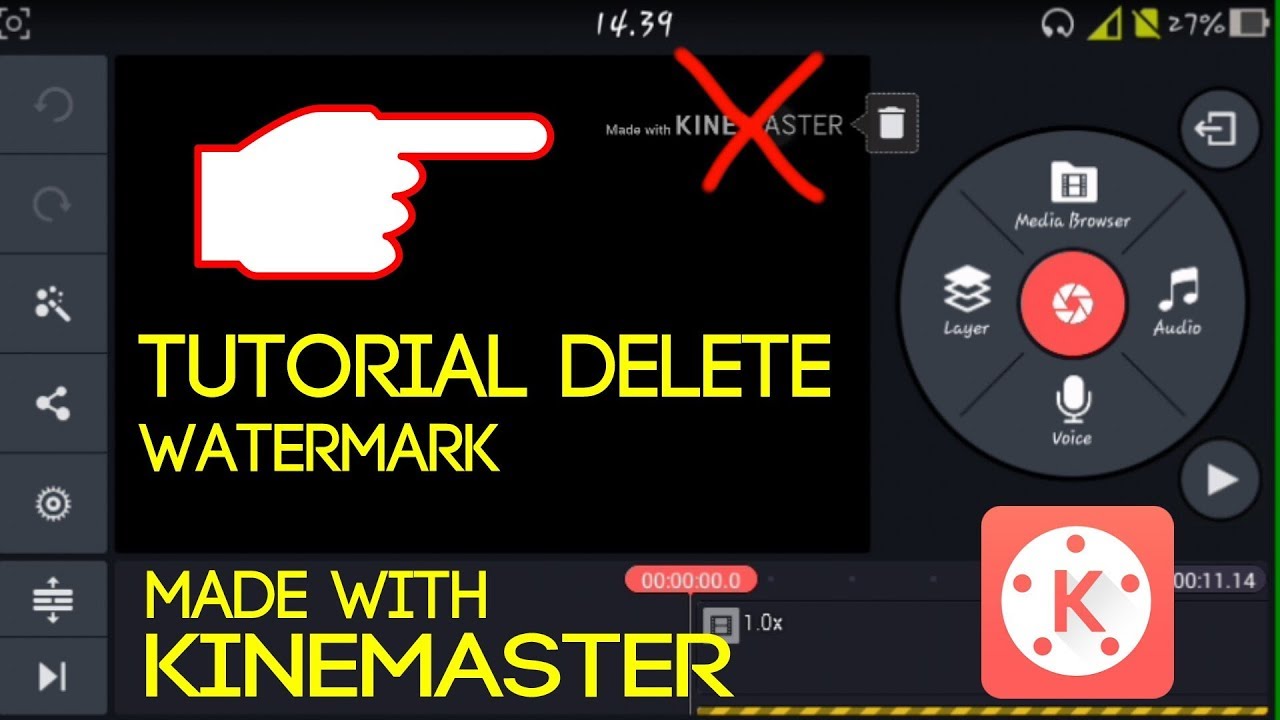 How to remove kinemaster watermark