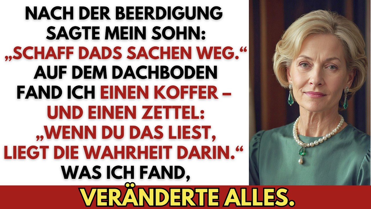 Mein Sohn warf Vaters Erinnerungen weg – bis ich die Wahrheit in seinem alten Koffer fand.
