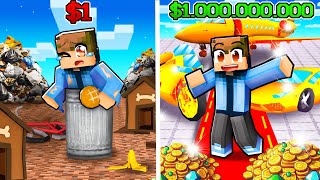 POOR to GIGA RICH in Minecraft!