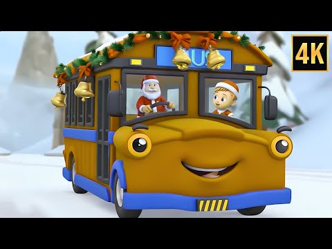 Santa Christmas Wheels on the Bus and Nursery Rhyme for Kids