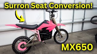 Razor MX650 Surron Seat Adapter Install Guide