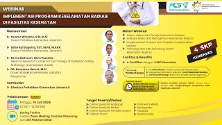 Webinar Implementasi Program Keselamatan Radiasi di Fasilitas Kesehatan