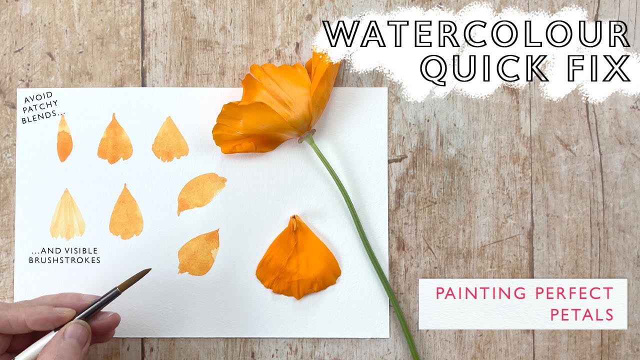 Рисуйте идеальные акварельные лепестки каждый раз!