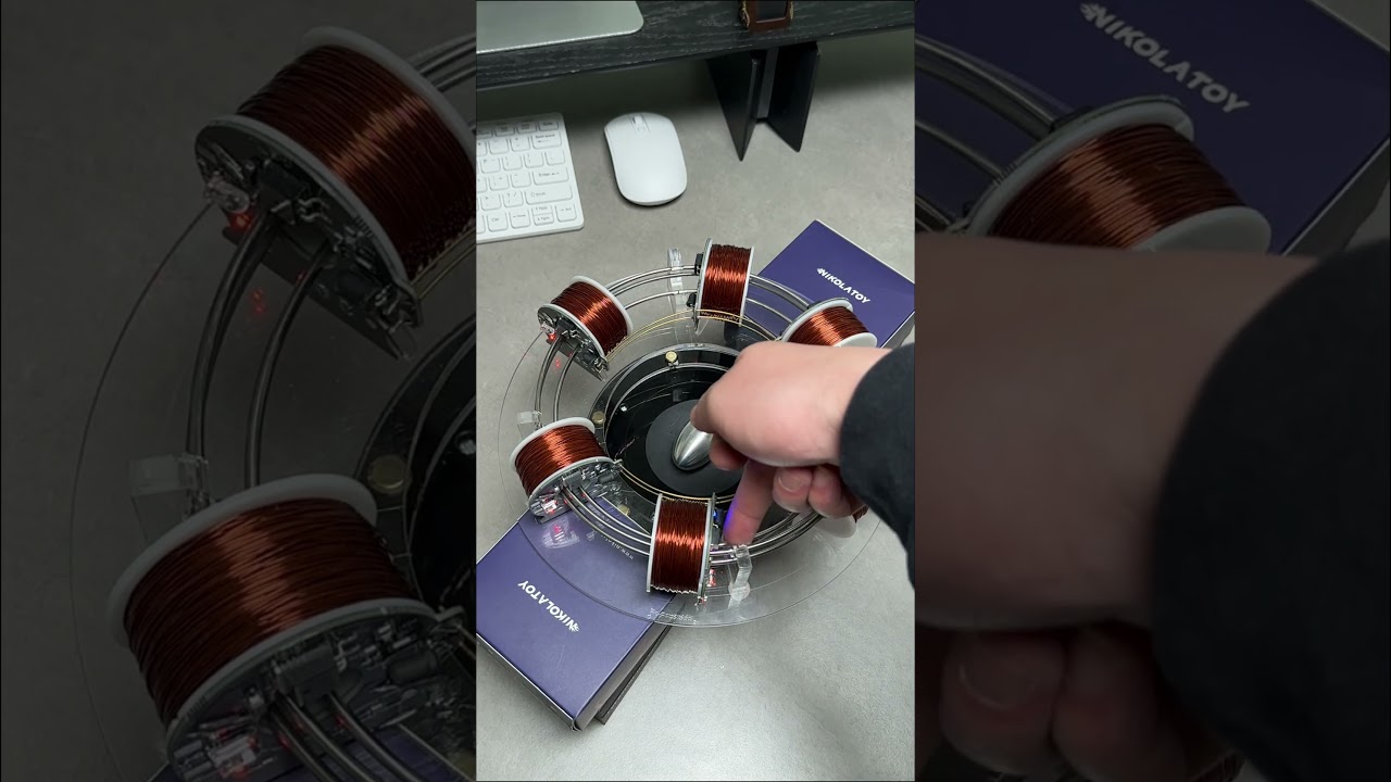 Witness electromagnetic power in action. High-tech coil accelerator unlocked.