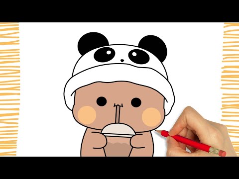 How to Draw a CUTE BEAR KAWAII I Easy