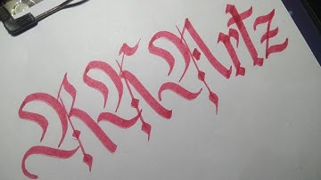 My New Intro for Videos - "RK Artz" | Chisel Tip Marker Calligraphy