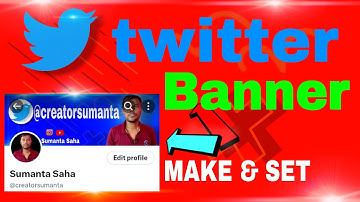 how to make banner for twitter account with setup? / twitter account banner kaise banaye?