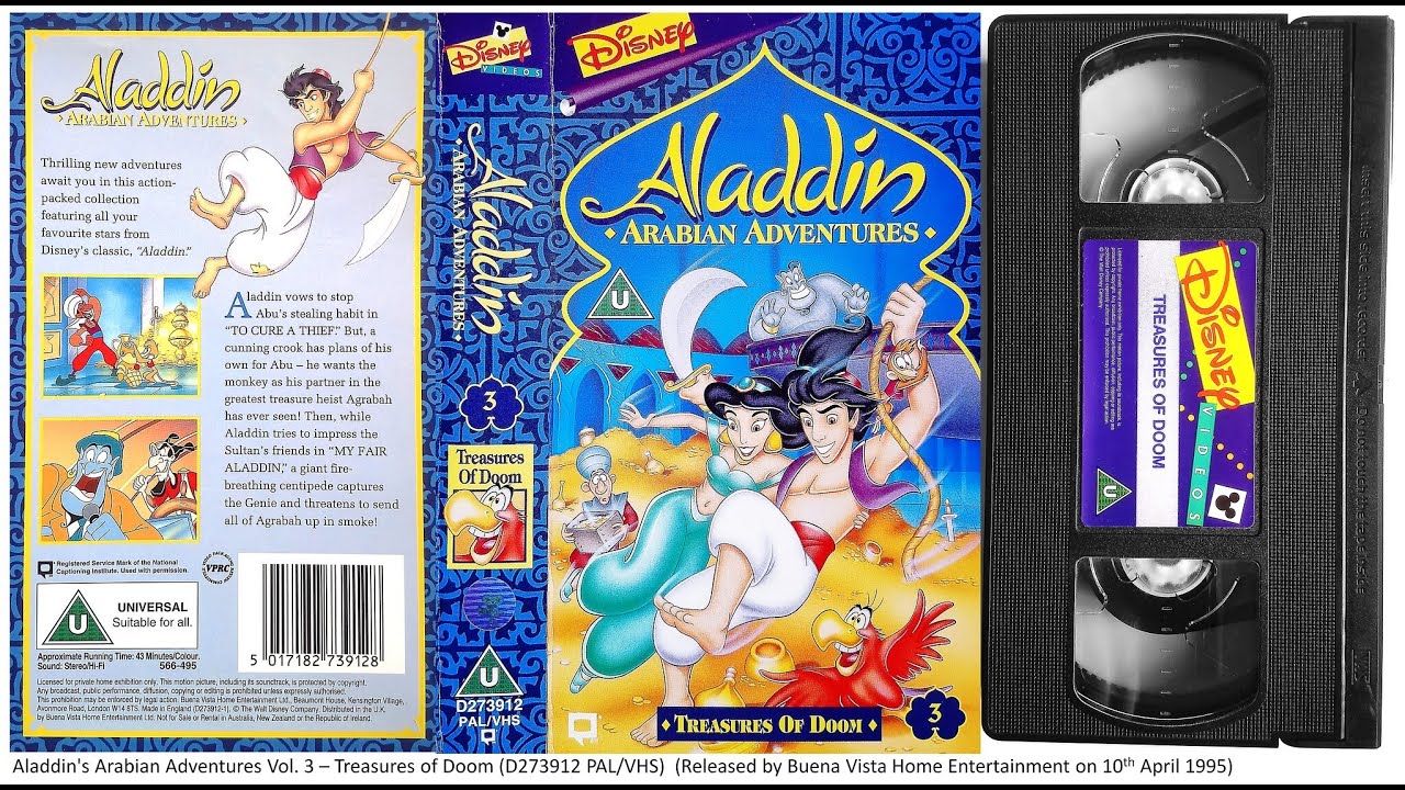 Aladdin Vol 3 Treasures Of Doom 10th April 1995 Uk Vhs Youtube