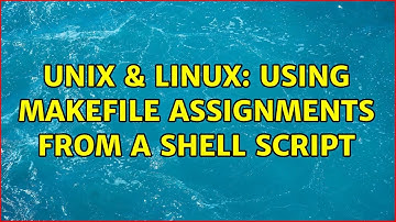 Unix & Linux: Using makefile assignments from a shell script (3 Solutions!!)