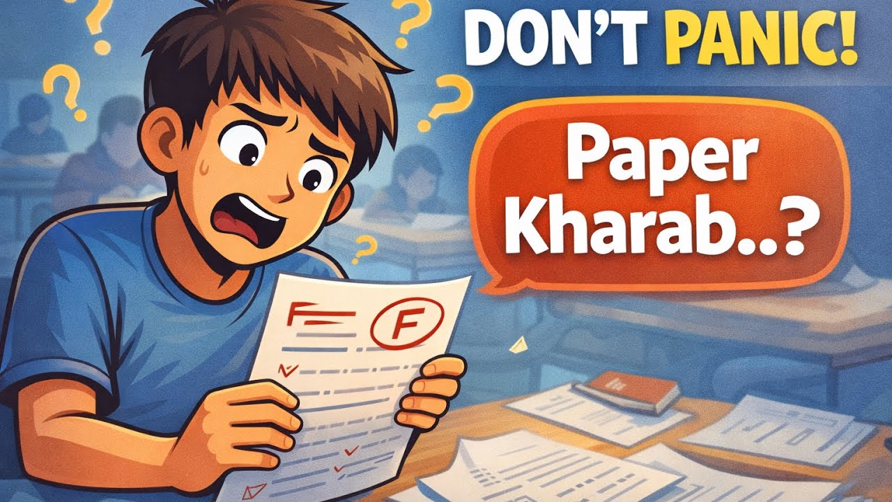 Paper Kharab Gaya? Overthinking Kaise Rokein | Student Guide | 90- minutes re-set rule |miss clarity