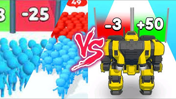 Count Master VS Robo Run- All Levels SpeedRun Gameplay Android iOS Ep1