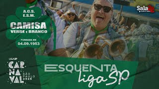 CAMISA VERDE E BRANCO 4K - ESQUENTA | CARNAVAL 2025 - LIGA-SP