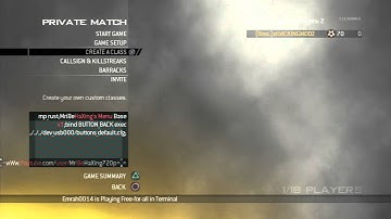 Hosting buttons_default.cfg INFECTION LOBBY on MW2 1.14!!! (PS3)