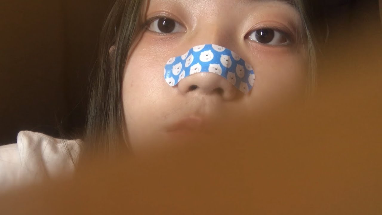 ASMR sticking band aids on you (and taking them off) | crinkling, taping sounds, camera tapping