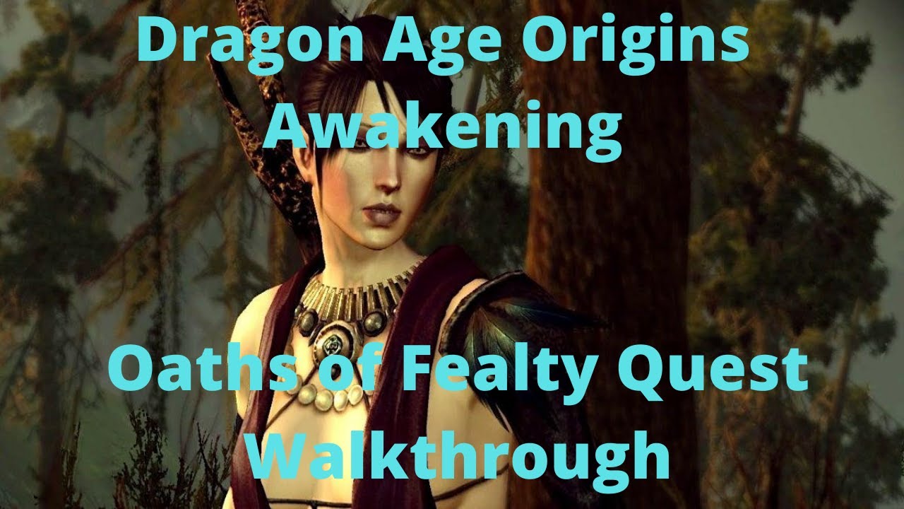 Dragon Age Origins Awakening Oaths of Fealty Quest Walkthrough 