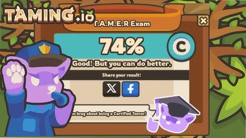 Taming.io - full guide to pass tamer exam! bonus ending!