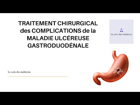 TRAITEMENT CHIRURGICAL DES COMPLICATIONS DE LA MALADIE ULCEREUSE ...