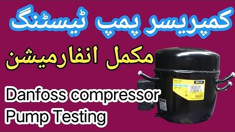 Compressor Pump Testing |Pump Testing |Compressor Pump Pressure Test |Danfoss compressor pump test