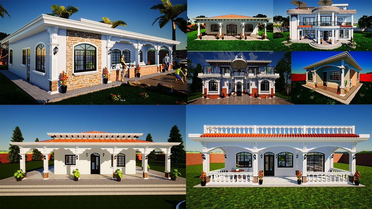?? 12 Modelos de casas en guatemala | 12 MODELOS DE FRENTE DE CASAS  BONITAS | CASAS PARA CONSTRUIR - YouTube