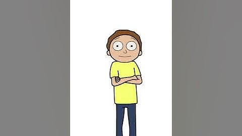 How to Draw Morty Fold arm pose  #1101  #shorts