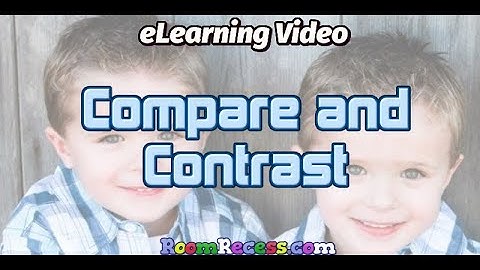 Compare and Contrast eLearning Reading Video Lesson for Kids