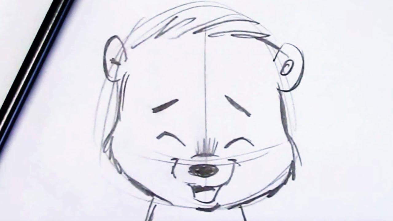 How to Draw a Bear Cub - Fun and Easy for Beginners - YouTube