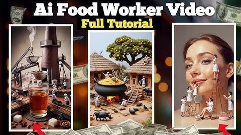How to Create Viral Mini Workers |Ai Videos |Full Course|Create Miniature Food Workers Video with Al