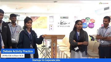 29 POs CSE-A DEBATE Activity Practice as part of Ce Course (B.H)(15/12/25)