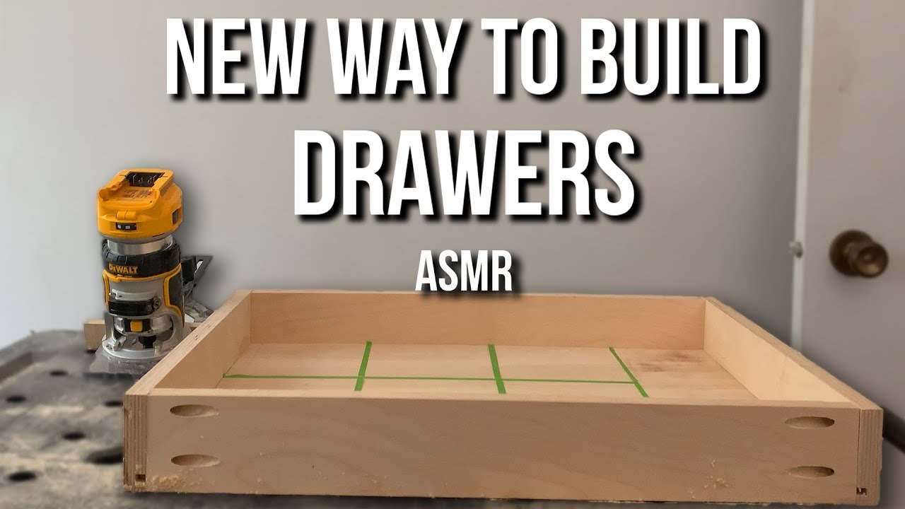 Building Cabinet Drawers Using Only a Router | Woodworking ASMR - YouTube