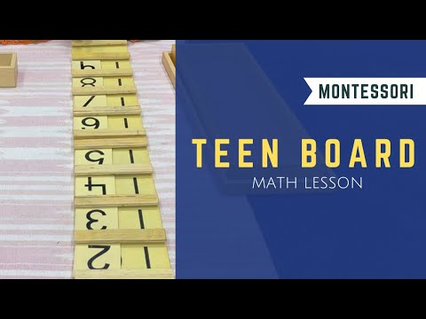 Teen Board | Montessori | Mathematics Activity | Seguin Board