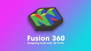 Fusion 360 Modeling for flat multi color 3D Prints