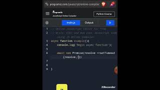 Javascript for Beginners  - Async function example #javascript #fyp #coding #shorts