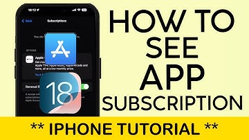 How to See App Subscription Information on App Store | iOS 18 iPhone Tutorial 2024