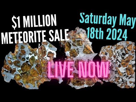 $1 Million LIVE Meteorite Sale ☄️SATURDAY 5-18-24 Mark