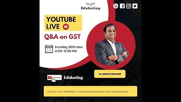 GST Live discussion Q&A