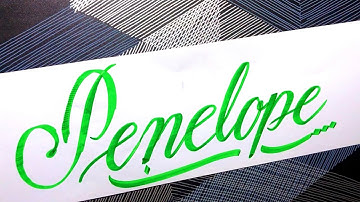 Penelope Name Signature Calligraphy Status | #signature #cursivewriting #cutmaker #penelope