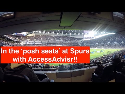 In the 'posh' seats! Tottenham Hotspur Stadium Corporate facilities by a wheelchair user.