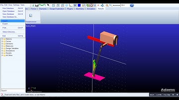 MSC ADAMS Tutorial Quick Return Mechanism Simulation