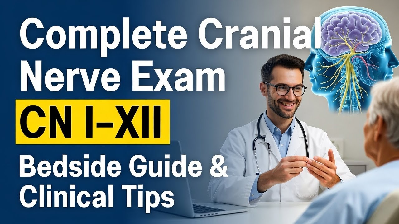 Complete Cranial Nerve Exam CN I–XII High Yield Bedside Guide Clinical ...