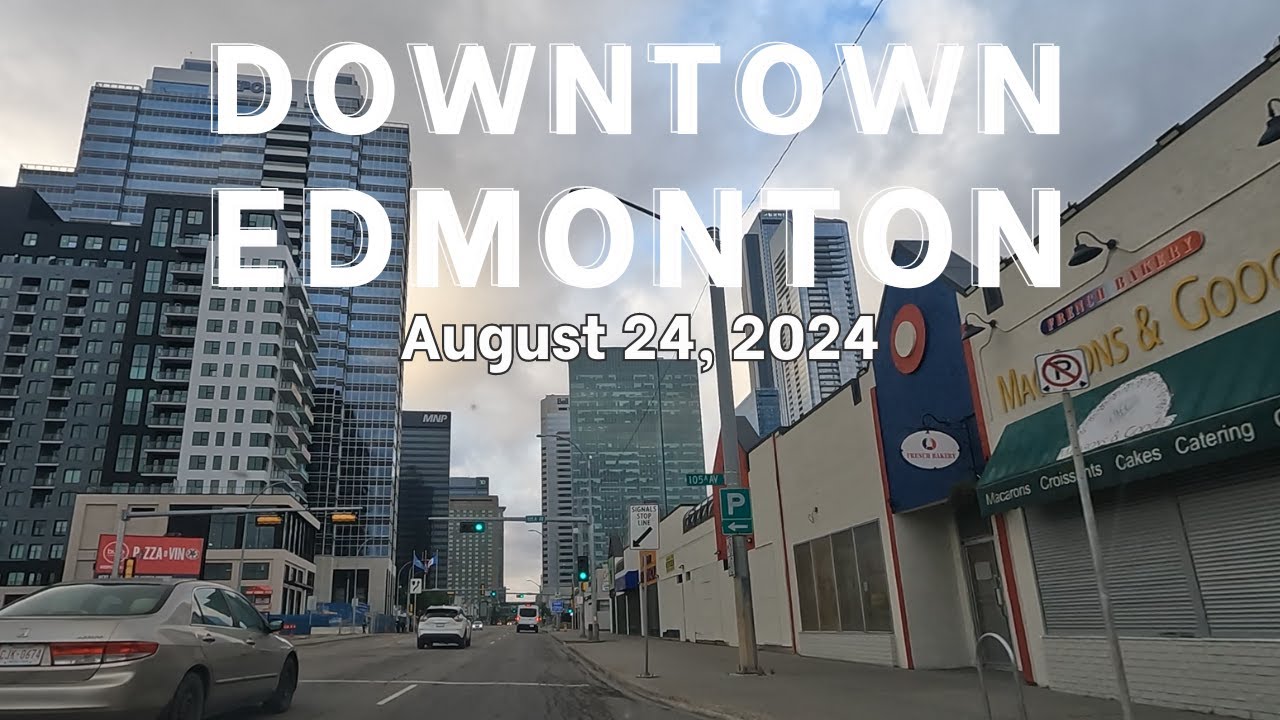 Driving in Downtown Edmonton  Alberta Canada | maplesnaps