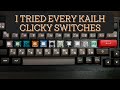 I tried every clicky switches from kailh