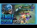 FEMALE GUSION USER?? | GUSION MONTAGE 8 | MLBB | SHEYNIE