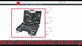 Schnäppchenbilliger Des Tages 11.07.25 - Amazon Basics 65-Tlg. Werkzeug-Set Für Den Haushalt