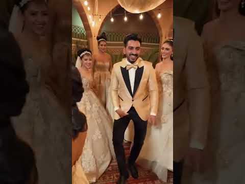 فرح مصري خيالي العريس بيرقص مع أربع عرايس زفة مصرية فرح مصري عرس عربي عرايس عريس