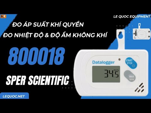 Temperature, Humidity, Pressure Data Logger 800018 - Sper Scientific #1